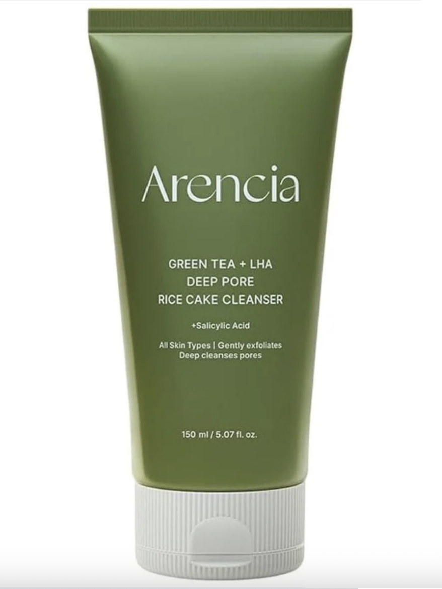 Arencia Green Tea + LHA Deep Pore Rice Cake Cleanser