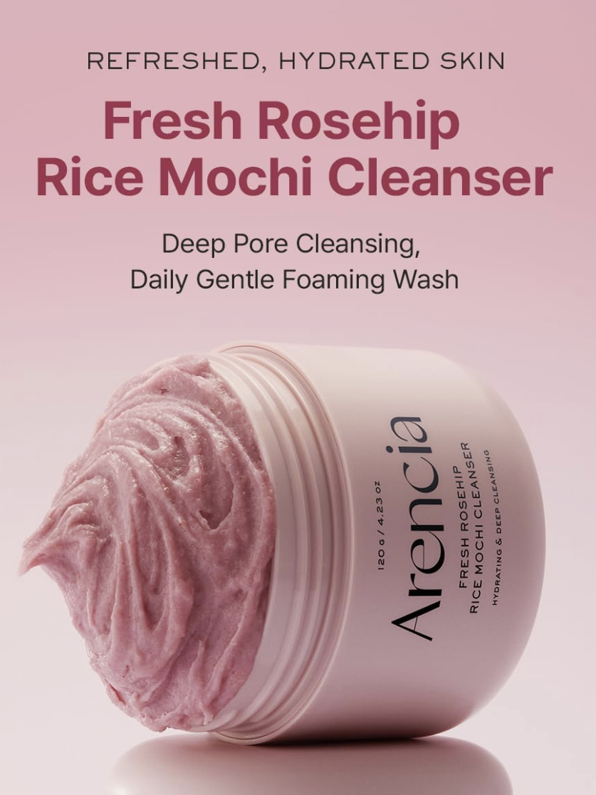 Arencia Fresh Rosehip Rice Mochi Cleanser 120g