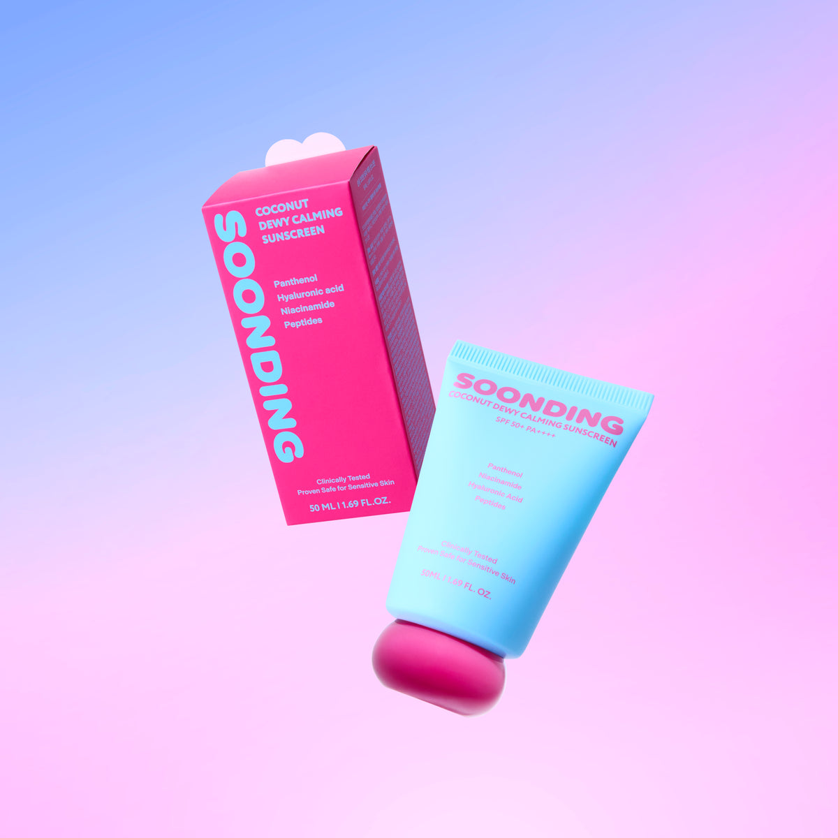 SOONDING CREMA LENITIVA AL COCCO con SPF50+ PA++++ 50ML