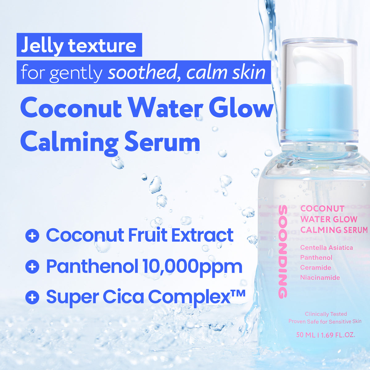 SOONDING SIERO CALMANTE ALL’ACQUA DI COCCO 50 ML